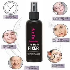 Arfa Cosmetics Professional Makeup - Cosmetics Makeup Fixer Setting Spray Dewy Finish Long Lasting 160Mls